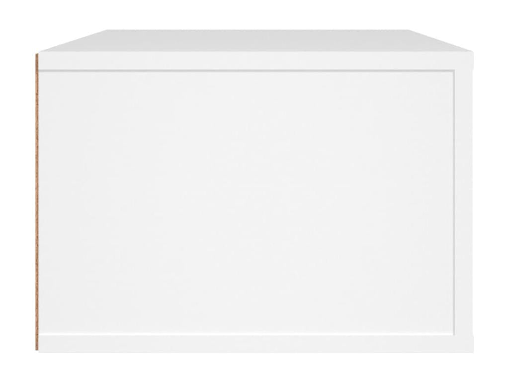 Meuble TV suspendu Blanc 80x36x25 cm Bois d'ingénierie