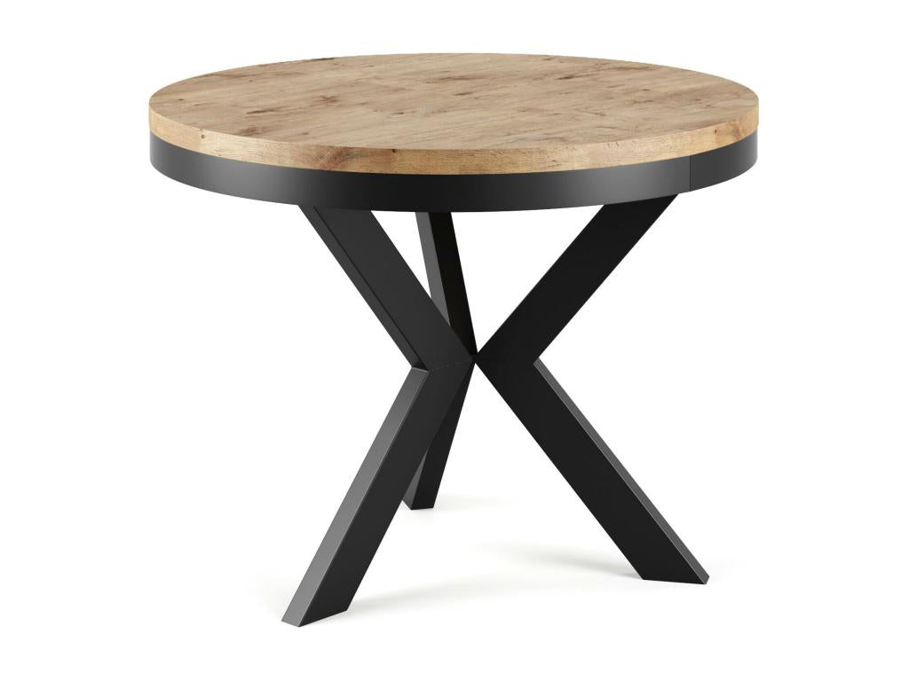 Table À Manger Meublori DT100 100x138x76 Naturel