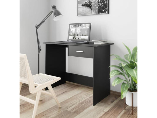 Bureau Noir 100x50x76 cm Bois d'ingénierie