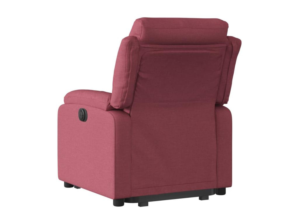 Fauteuil inclinable rouge bordeaux tissu
