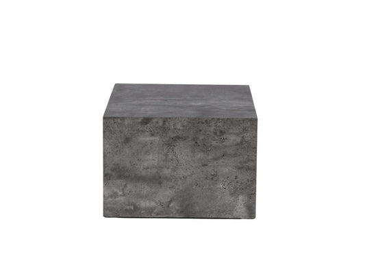 Meublori table basse 60x80x40cm gris foncé.