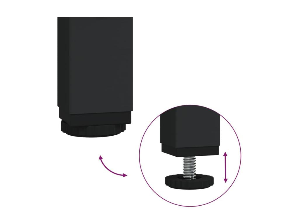 Table console chêne Meublori 100x40x80 cm bois d'ingénierie