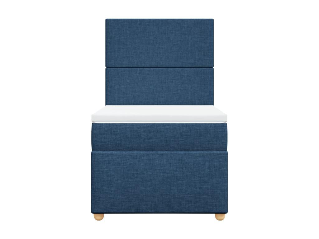 Sommier à Laviecasa de lit avec matelas Bleu 90x200 cm Tissu VSAW13567