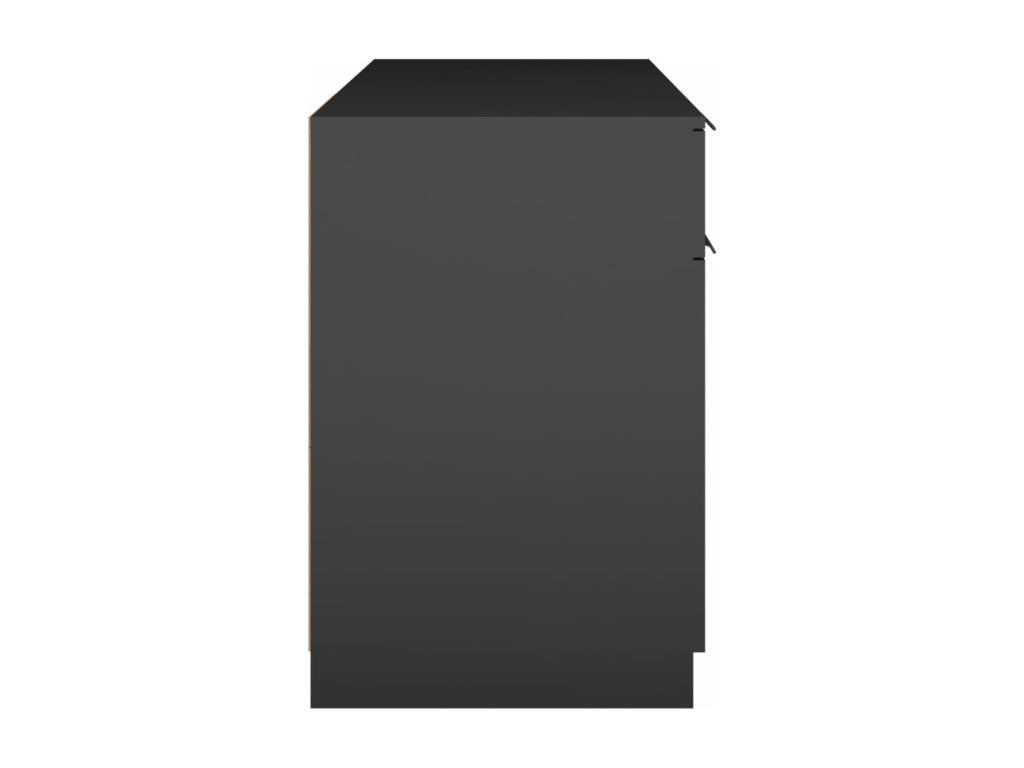 Bureau table poste de bois marron 100x50x75 cm 02 0023884