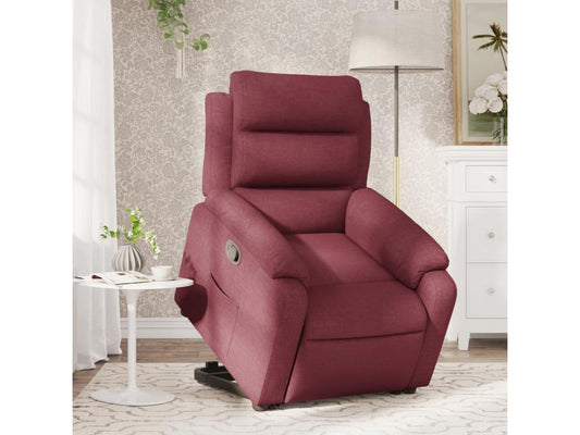Fauteuil inclinable rouge bordeaux tissu