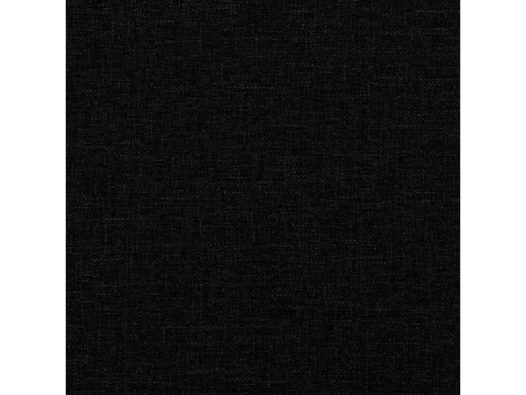 Lit avec matelas noir 80x200 cm tissu