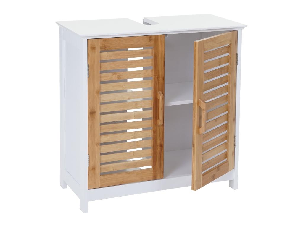 Meublori-B41 vanity unit, white, 60x60x30cm