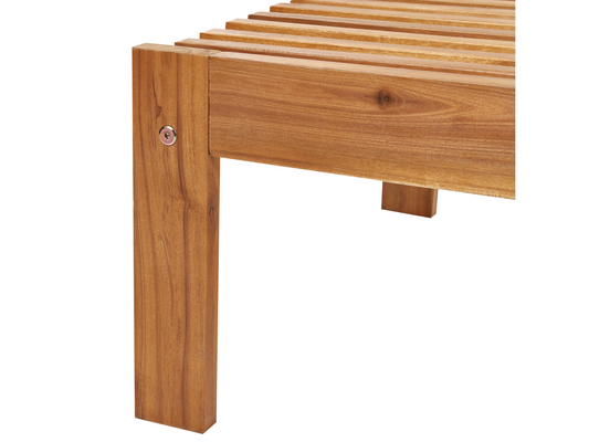 Chaise longue Bois Marron Meublori