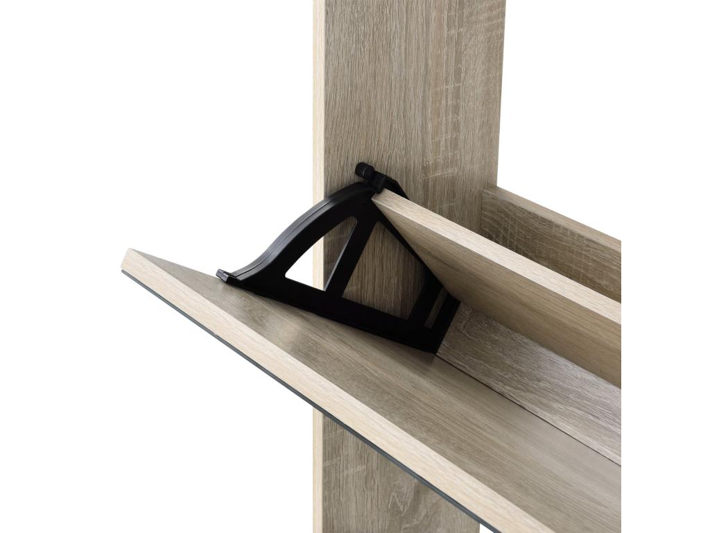 Shoe storage cabinet, beige wood effect, 63x17x102.5 cm, 03 0002842