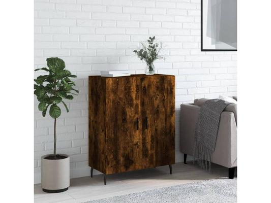 Buffet chêne fumé 69.5x34x90 cm bois d'ingénierie