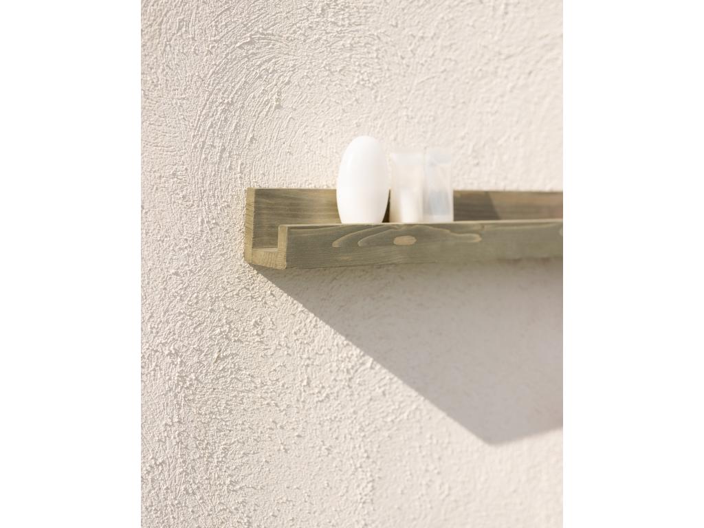 Pack 4 étagères flottantes en bois de pin vert 100x7cm - Meublori