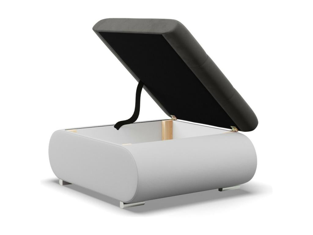 Pouf pour le salon Gris foncé Gris