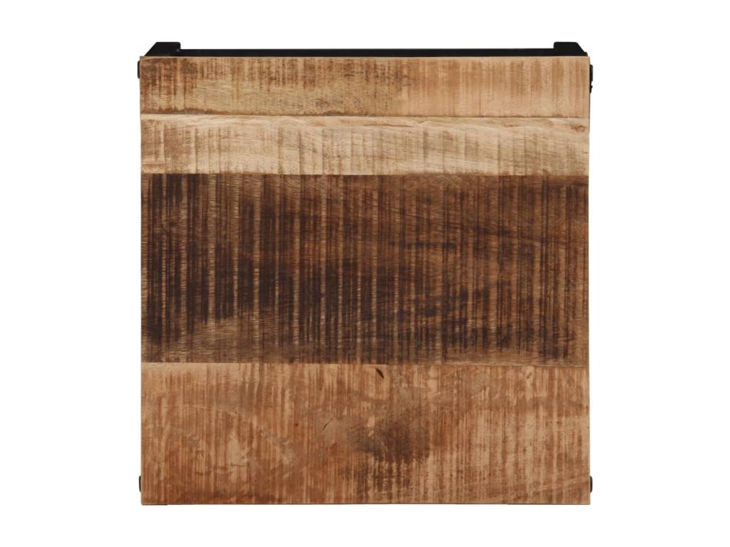 Table basse 35x35x30 cm bois de manguier massif brut