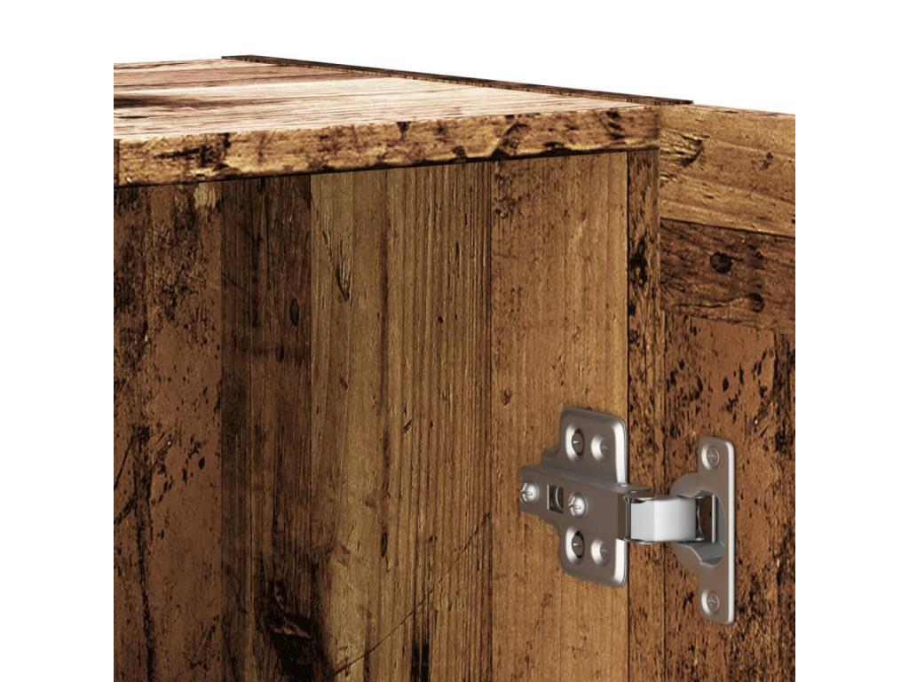 Buffet vieux bois 120x30.5x70 cm bois d'ingénierie