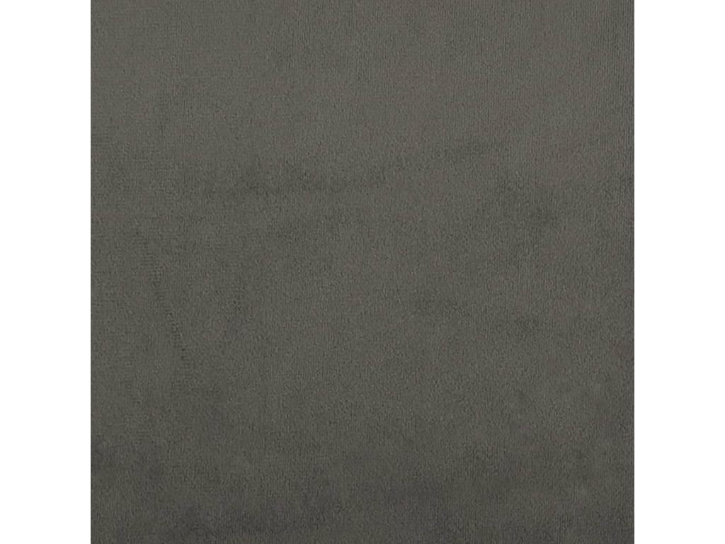 Tête de lit avec oreilles Gris foncé 147x16x118/128 cm Velours