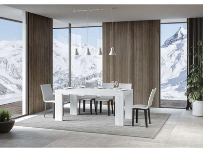 Table extensible 90x160/264 cm Roxell Frêne Blanc