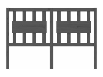 Tête de lit Gris 125.5x4x100 cm Bois massif de pin