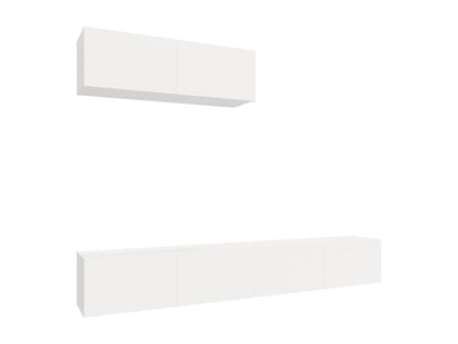 Ensemble de meubles TV 3 pièces Blanc Bois d'ingénierie