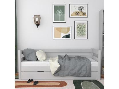 Lit banquette gigogne N01 Gris 90x180