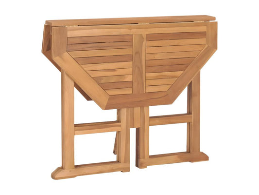 5-piece folding outdoor dining set, solid teak wood
