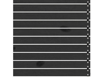 Salon de jardin 3 pcs Noir Bois de pin massif