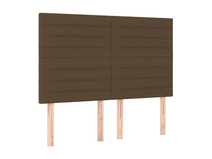 Sommier à Meublori de lit avec matelas Marron foncé 140x200