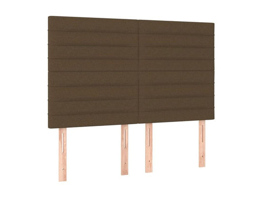 Sommier à Meublori de lit avec matelas Marron foncé 140x200