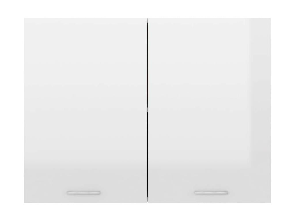 High-gloss white kitchen wall cabinet 80x31x60
