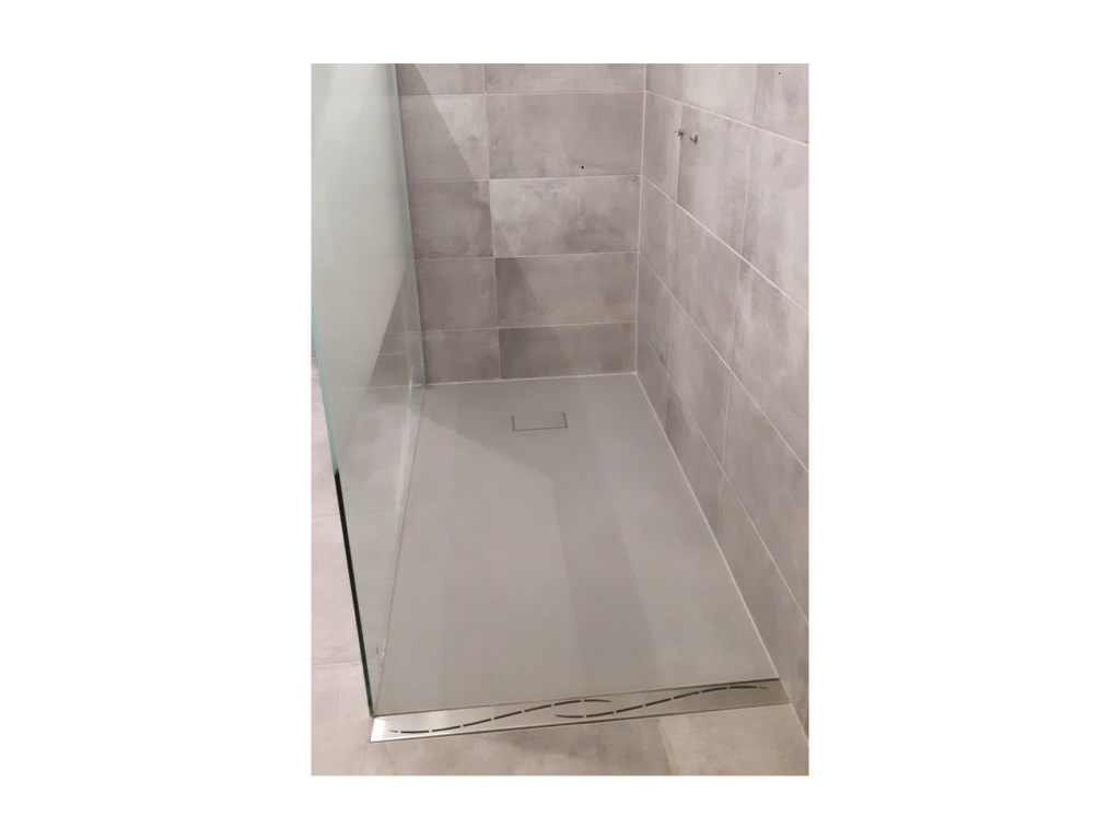 Receveur de douche 90x180 cm extra plat Meubiana en Meubiana surface ardoisée gris