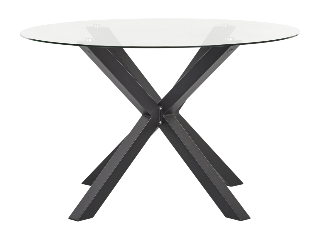 Table de jardin Verre Noir Meublori