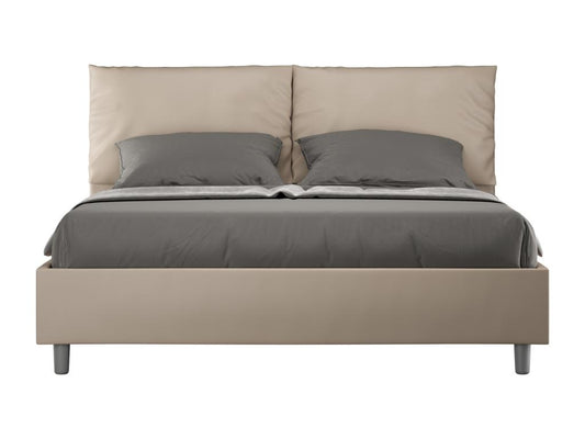 Lit sans sommier rembourré 160x210 similicuir Meublori