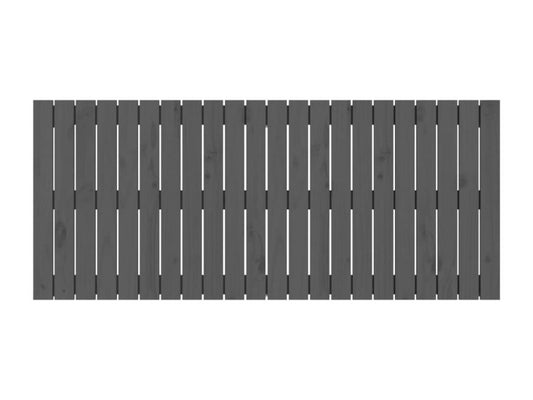 Tête de lit murale Gris 140x3x60 cm Bois massif de pin