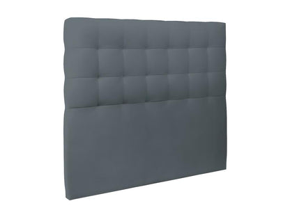 Tete de lit Capitonnée Velours Gris anthracite L 180 cm - Ep 10 cm rembourré
