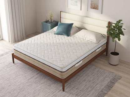 Matelas carré et demi Meublori Matelas Meublori Foam Matelas ergonomique Matelas à ressorts ensachés Made in Italy 120x190xh25 cm