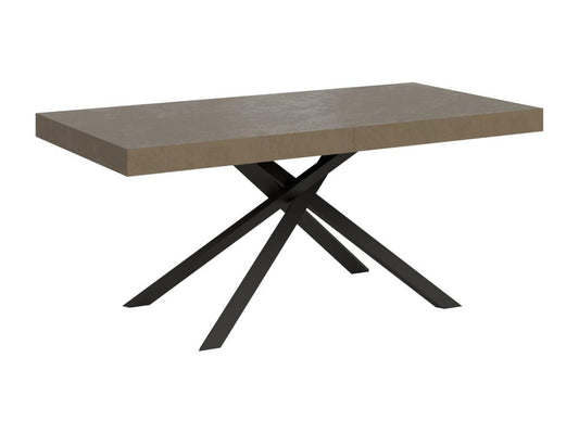 Table extensible 90x200/460cm Karida Meublori pieds anthracite