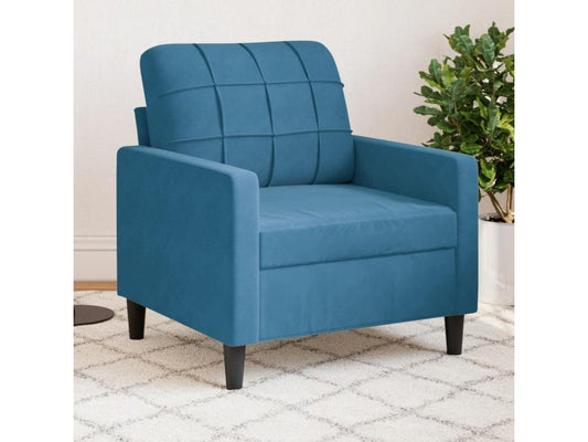 Fauteuil Bleu 60 cm Velours HIYN00970