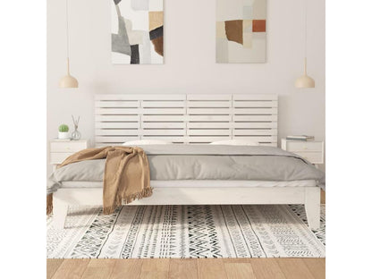 Tête de lit murale Blanc 206x3x63 cm Bois massif de pin