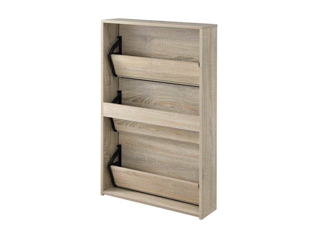 Shoe storage cabinet, beige wood effect, 63x17x102.5 cm, 03 0002842