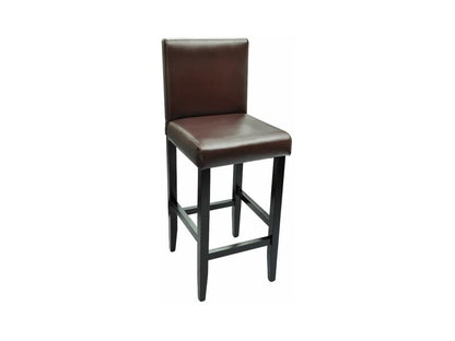 Tabourets de bar lot de 2 marron foncé similicuir