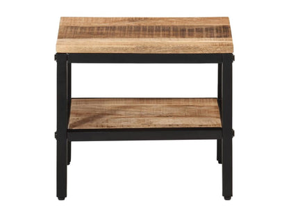 Table basse 35x35x30 cm bois de manguier massif brut