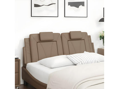 Coussin de tête de lit cappuccino 140 cm similicuir