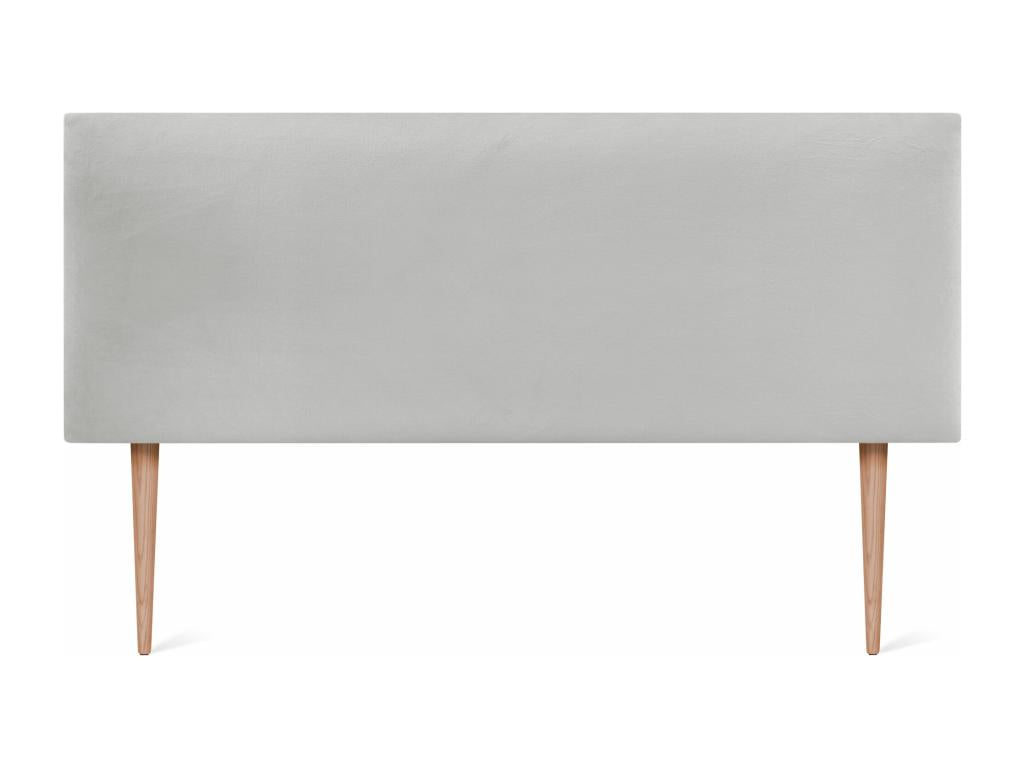 Laviecasa Tête de Lit Velours Lisse 160x115 avec Pieds de Lit 150/160 - Blanc OIGU87833