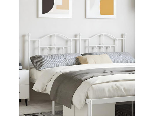 Tête de lit métal blanc 160 cm