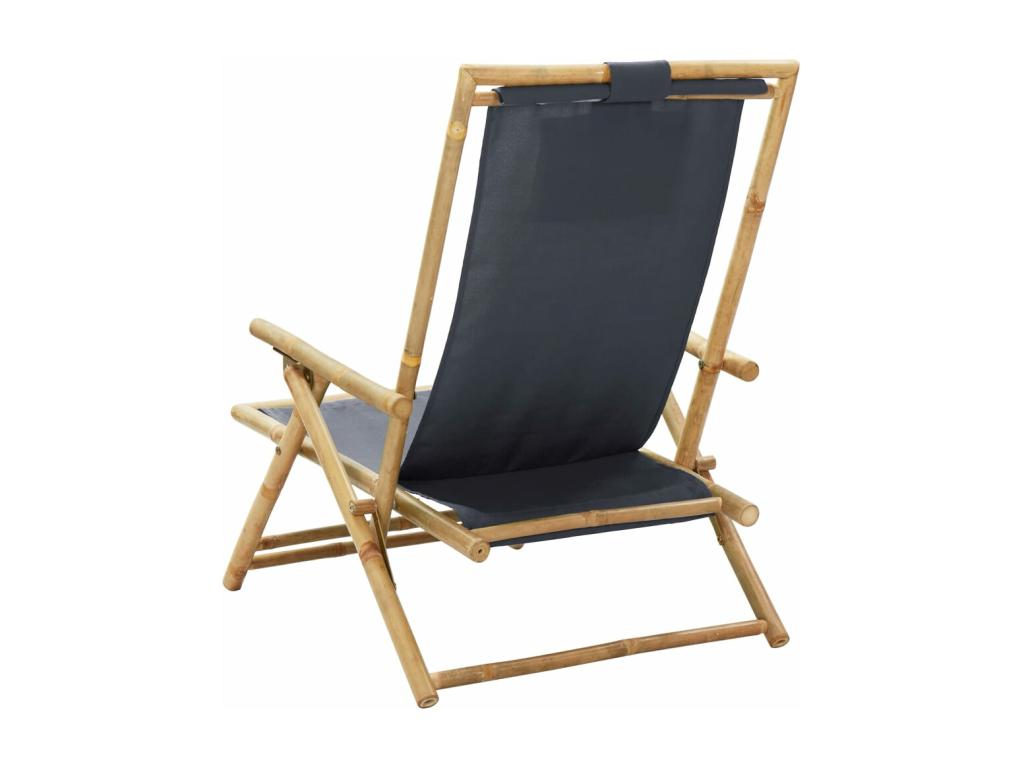 Chaise de relaxation inclinable Gris foncé Laviecasa et tissu CAAA58360