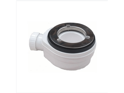 Receveur de Douche 100x195 cm Ligne Meublori Extra Fin Beige Ral 1019 en Résine Synthétique et Poudre de Marbre avec Bonde Libre