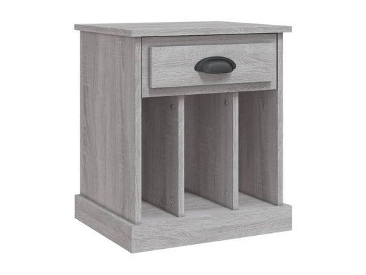 Table de chevet Meublori gris 43x36x50 cm
