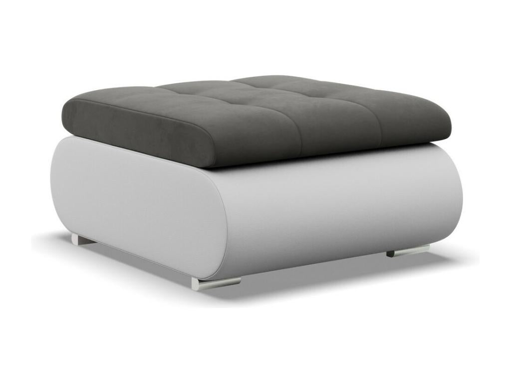 Pouf pour le salon Gris foncé Gris