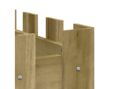 Lit surélevé de jardin design de clôture bois de pin imprégné