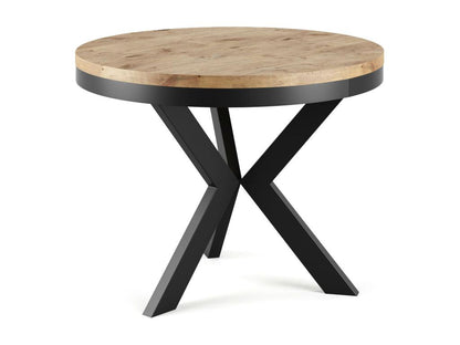 Table À Manger Meublori DT100 100x138x76 Naturel