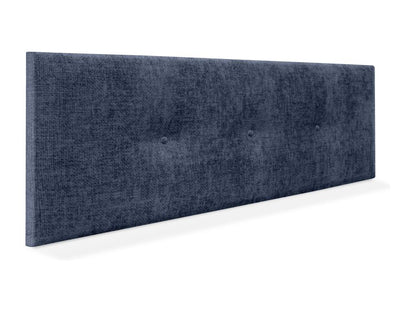 Meublori Tête de lit en laine naturelle avec Boutons 135x50cm Lits 120/135 - Bleu